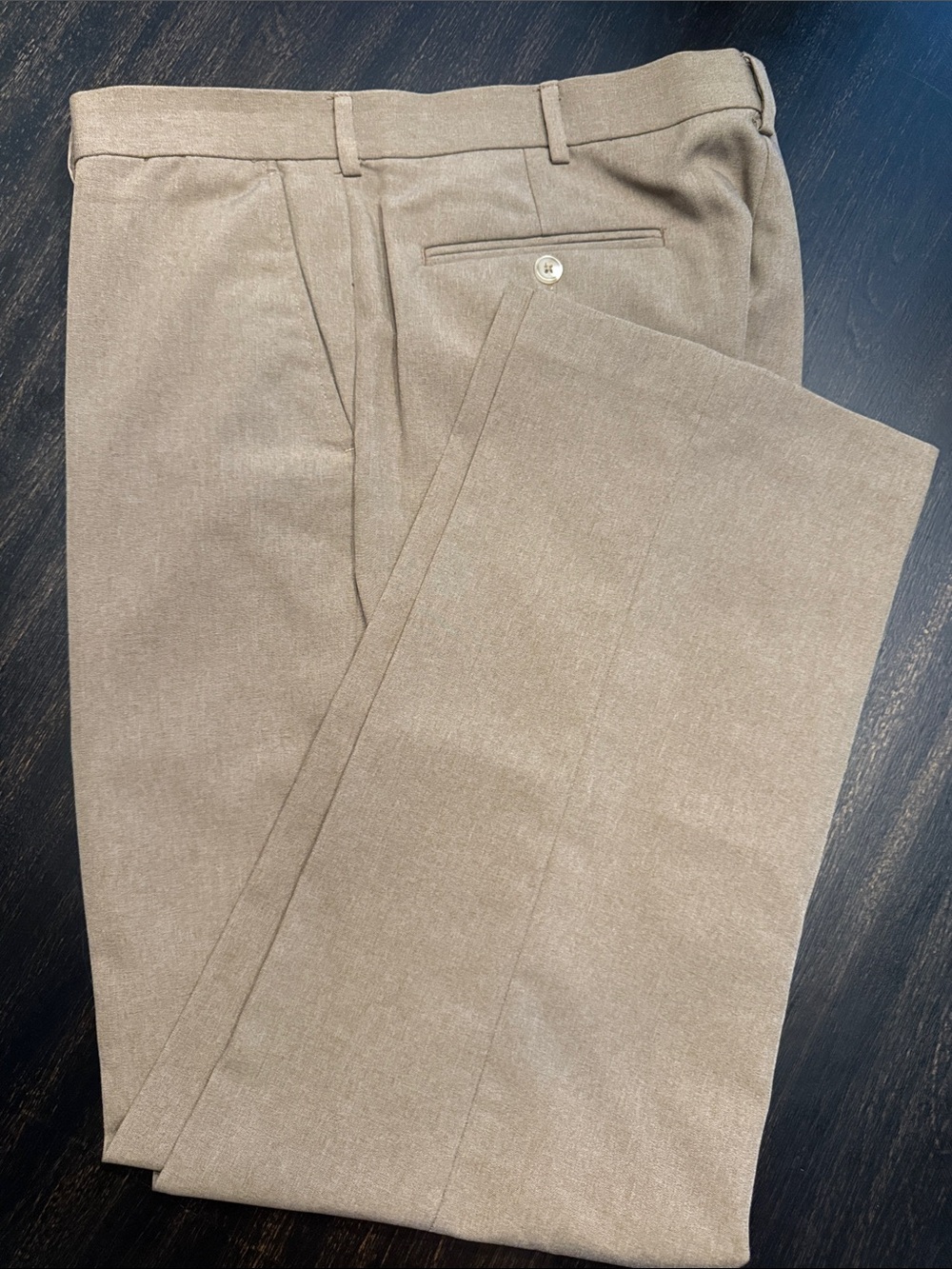 David Taylor Men's Dress Pants in Taupe 036
